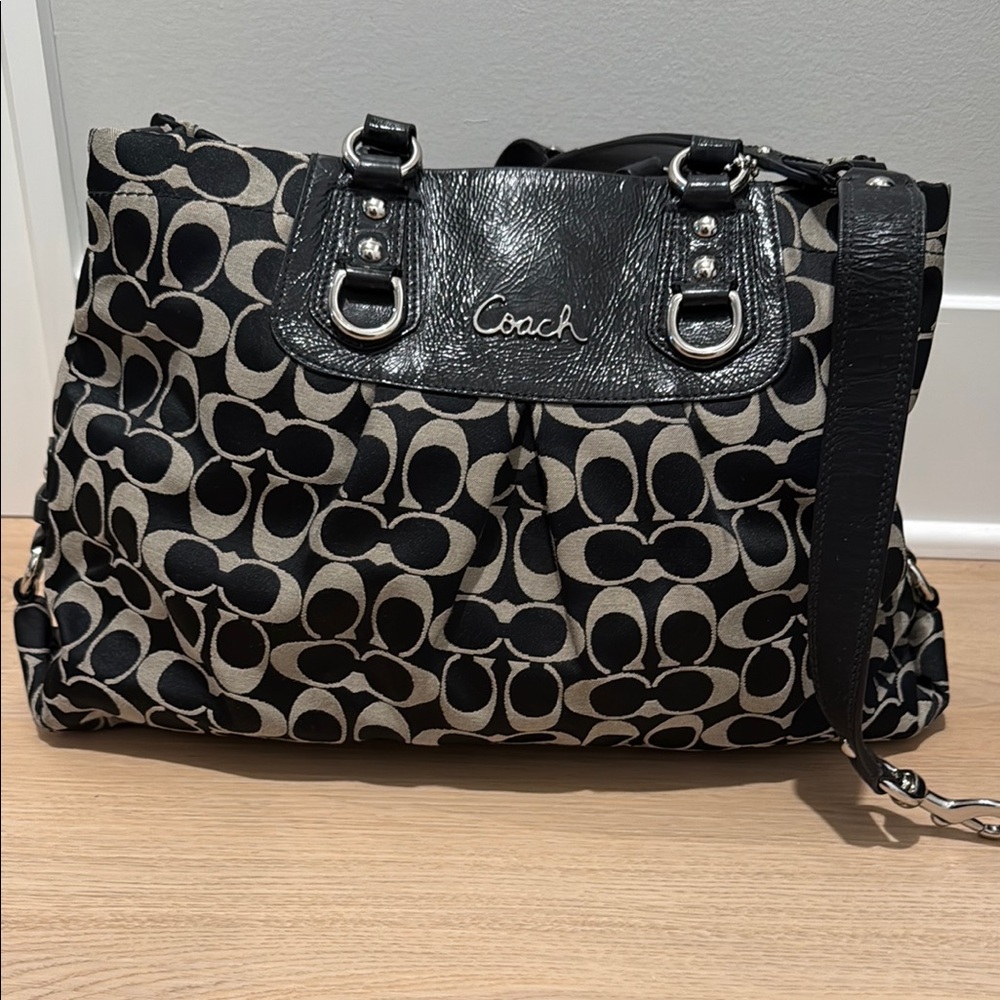 Coach Black and Gray Women's Bag